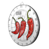Illustratie Chili cartoon Dartbord (Voorkant Rechts)