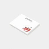 Illustratie Chili cartoon Post-it® Notes (Schuin)
