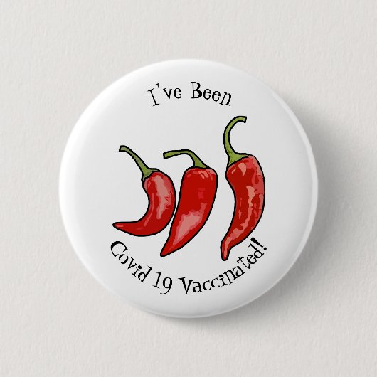Illustratie Chili cartoon Ronde Button 5,7 Cm (Voorkant)