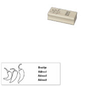 Illustratie Chili cartoon Rubberstempel (Gestempeld)