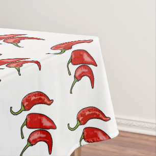 Illustratie Chili cartoon Tafelkleed
