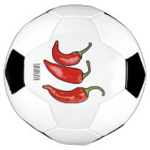 Illustratie Chili cartoon Voetbal (Gedraaid)
