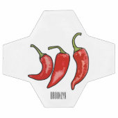 Illustratie Chili cartoon Voetbal (Enkel)