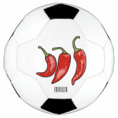 Illustratie Chili cartoon Voetbal (Voorkant)