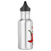 Illustratie Chili cartoon Waterfles (Links)