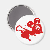 Illustratie Chinese astrologie Rat Magneet (Voorkant / Achterkant)