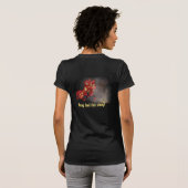Illustratie Chinese Lion Dancers Firecracker T-shirt (Achterkant volledig)