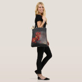 Illustratie Chinese Lion Dancers Firecracker Tote Bag (Op model)