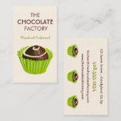 Illustratie Chocolate Truffle-Visitekaartjes Visitekaartje (Voorkant / Achterkant)