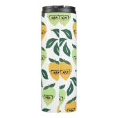 Illustratie Citrus en Limoen Citrus Cartoon Thermosbeker (Achterkant)