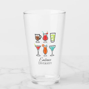 Illustratie Cocktails Embrace Diversity Modern Glas