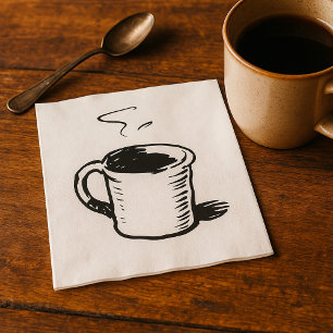 Illustratie Coffee Cup-papier servetten