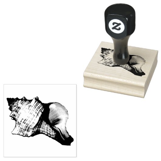  illustratie Conch Shell Rubberstempel (Gestempeld)