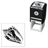 Illustratie Conch Shell Zelfinktende Stempel (In situ)