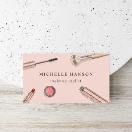 Illustratie Cosmetics Makeup Stylist Blush Visitekaartje