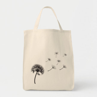 illustratie dandelion tote bag