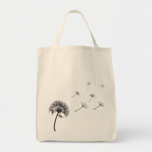illustratie dandelion tote bag (Voorkant)