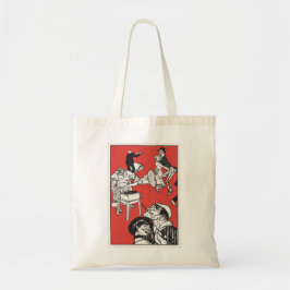 Illustratie dansers (Apachentänze!) van Moriz Jung Tote Bag