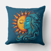  illustratie Day Lady Sky Kussen (Voorkant)