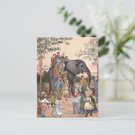  illustratie "De dierentuin" Briefkaart (Staand voorkant)