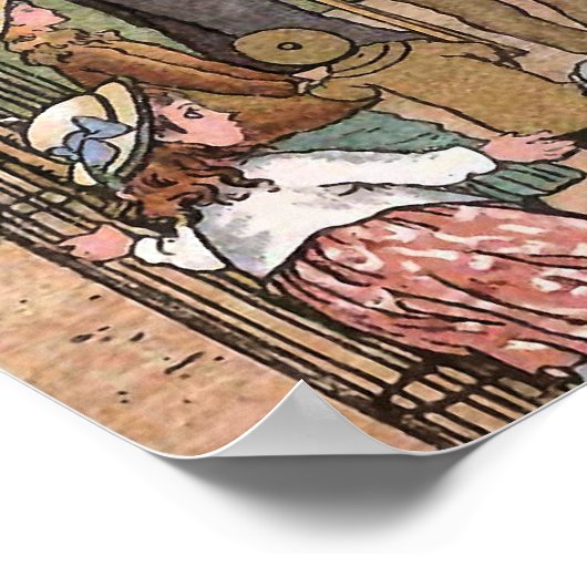  illustratie "De dierentuin" Poster (Hoek)