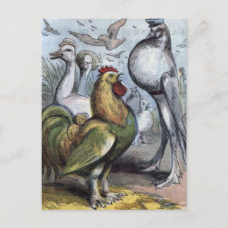 illustratie "de heer Bantam" Briefkaart