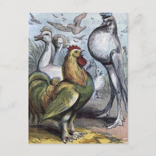illustratie "de heer Bantam" Briefkaart (Voorkant)