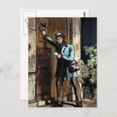  illustratie "De postbode" Briefkaart (Voorkant / Achterkant)