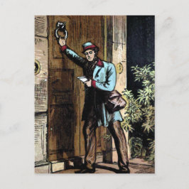 illustratie "De postbode" Briefkaart