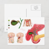 Illustratie die chromosoomopname aangeeft briefkaart (Voorkant / Achterkant)