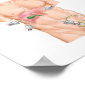 Illustratie die chromosoomopname aangeeft poster (Hoek)