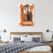 Illustratie die koor het zingen van de canvas afdruk (Insitu (Slaapkamer))