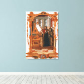 Illustratie die koor het zingen van de canvas afdruk (Insitu (Houten vloer))