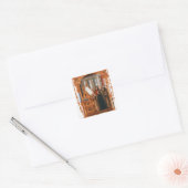 Illustratie die koor het zingen van de vierkante sticker (Envelop)