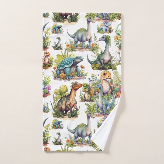 Illustratie Dinosaur Bad Handdoek (Handdoek)