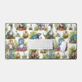 Illustratie Dinosaur Bureaumat (Keyboard & Muis)