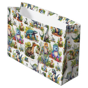 Illustratie Dinosaur Groot Cadeauzakje