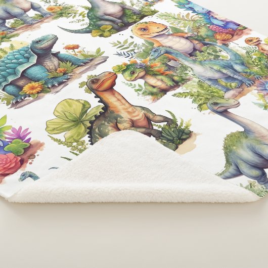 Illustratie Dinosaur Sherpa Deken (3/4)