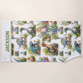 Illustratie Dinosaur Strandlaken (Voorkant)