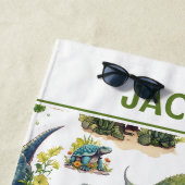 Illustratie Dinosaur Strandlaken (In situ)