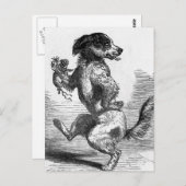  illustratie "Dog Dansa Jig" Briefkaart (Voorkant / Achterkant)