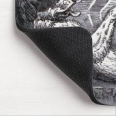  illustratie "Dog Reading Newspaper" Muismat (Hoek)