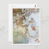  illustratie door Arthur Rackham Fairies Briefkaart (Voorkant / Achterkant)