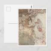  illustratie door Arthur Rackham Fairies Briefkaart (Voorkant / Achterkant)