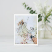 illustratie door Arthur Rackham Titania Briefkaart (Staand voorkant)