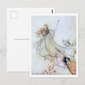  illustratie door Arthur Rackham Titania Briefkaart (Voorkant / Achterkant)
