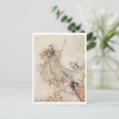  illustratie door Arthur Rackham Titania Briefkaart (Staand voorkant)