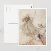 illustratie door Arthur Rackham Titania Briefkaart (Voorkant / Achterkant)
