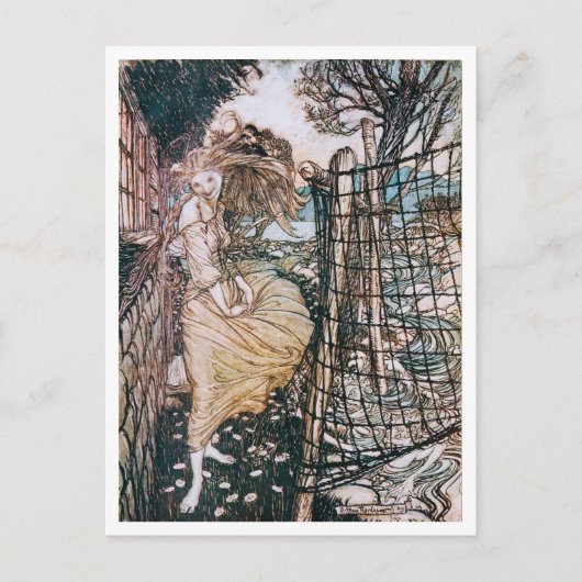  illustratie door Arthur Rackham Undine Briefkaart (Voorkant)