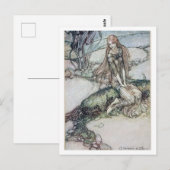 illustratie door Arthur Rackham Undine Briefkaart (Voorkant / Achterkant)
